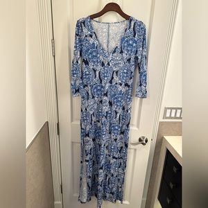 Lilly Pulitzer turtle printed maxi in size S